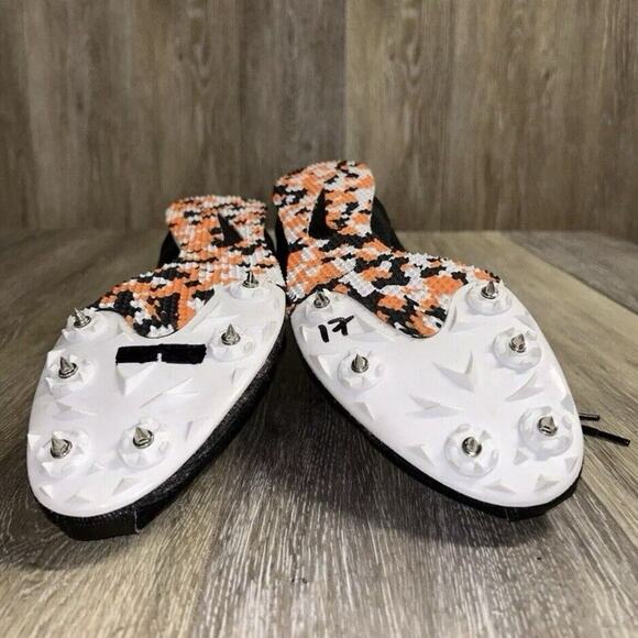 Nike Men's US Size 13 Zoom Rival D Black Orange Spike Track Shoes 414533-001 - Picture 12 of 12